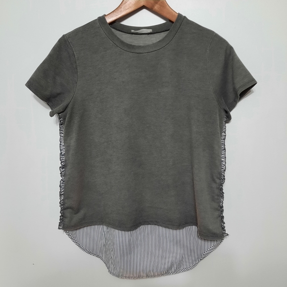Moiety Color Block Grey Tee - Picture 2 of 4